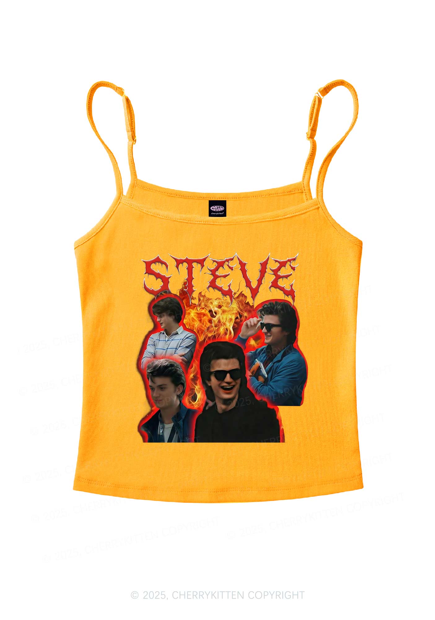 SH Flame Vibe Y2K Spaghetti Strap Cami Cherrykitten