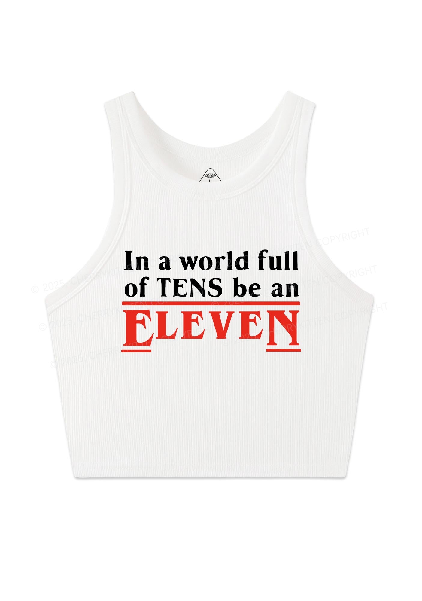 Be An Eleven Y2K Crop Tank Top Cherrykitten