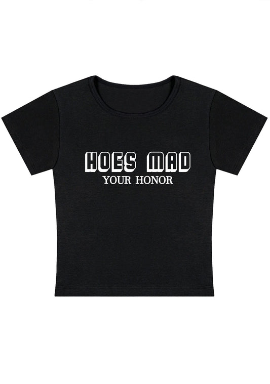 Hoes Mad Your Honor Y2K Baby Tee