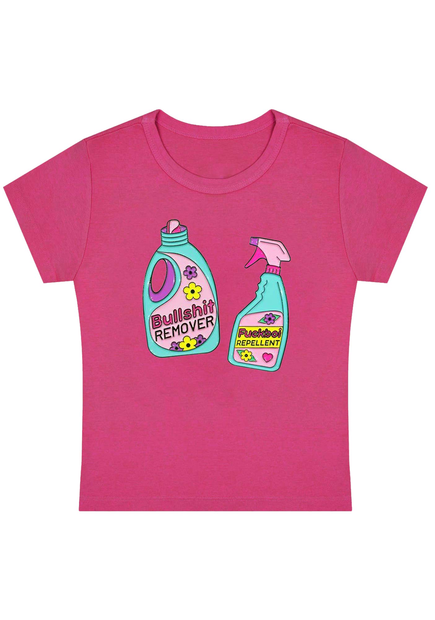 Curvy Bullshxt Remover Fxxkboi Repellent Baby Tee