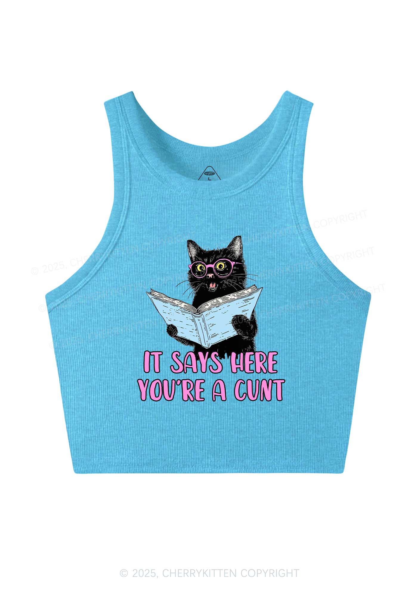 You Are A Cxxt Y2K Crop Tank Top Cherrykitten