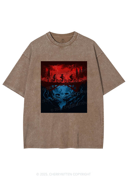 Red Storm Riders Y2K Shirts Washed Tee Cherrykitten