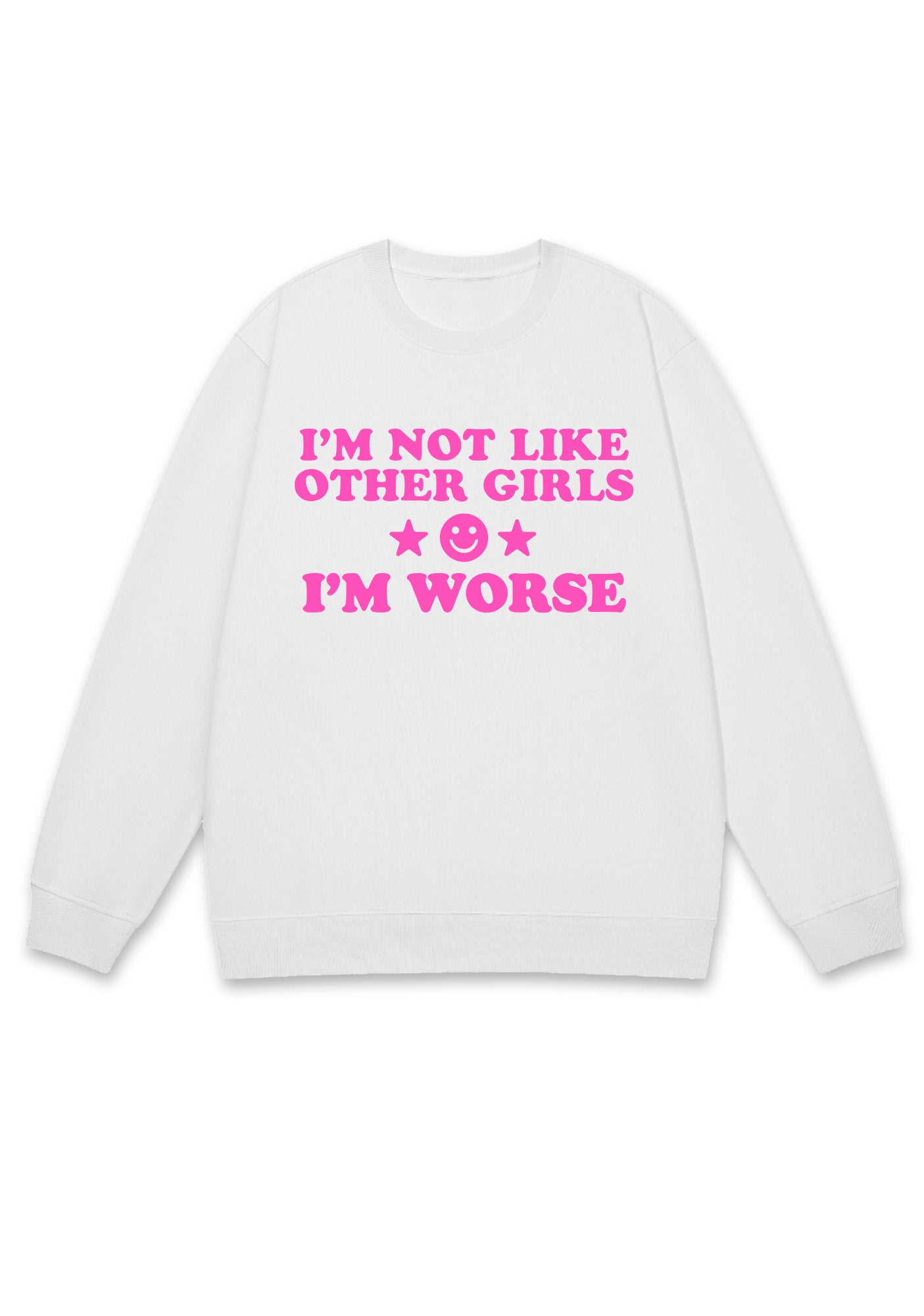 I'm Worse Y2K Sweatshirt