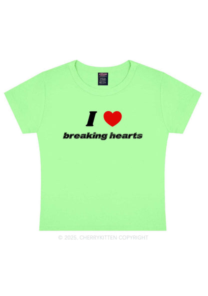 I Love Breaking Hearts Y2K Baby Tee Cherrykitten