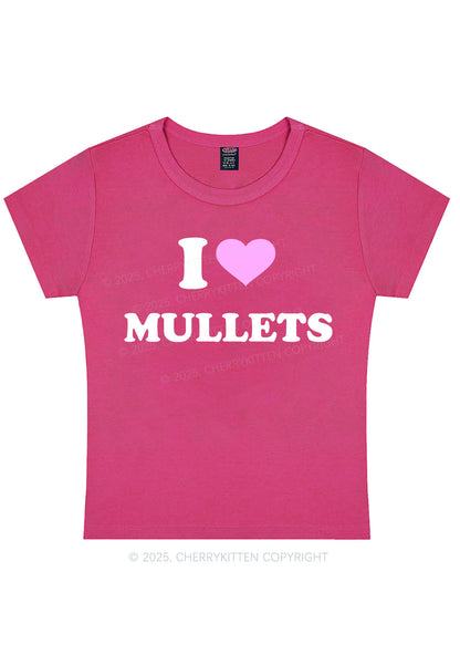 I Love Mullets Y2K Baby Tee Cherrykitten