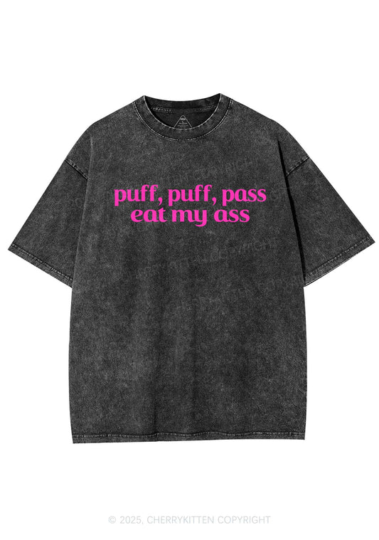 Puff Eat My Axx Y2K Shirts Washed Tee Cherrykitten