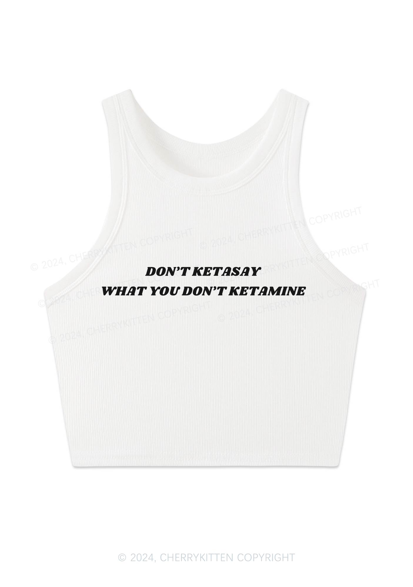 Don't Ketasay Y2K Crop Tank Top Cherrykitten
