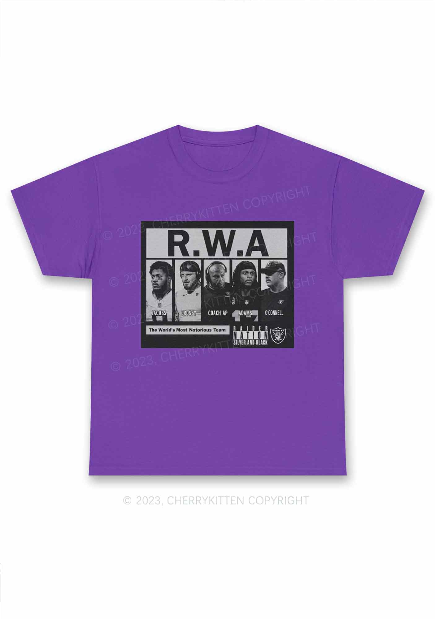 Raiders With Attitude Super Bowl Y2K Chunky Shirt Cherrykitten