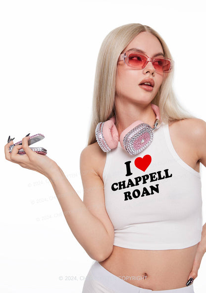 I Love CR Y2K Crop Tank Top Cherrykitten