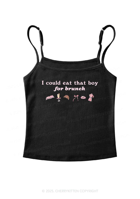 Eat Boy For Brunch Y2K Spaghetti Strap Cami Cherrykitten