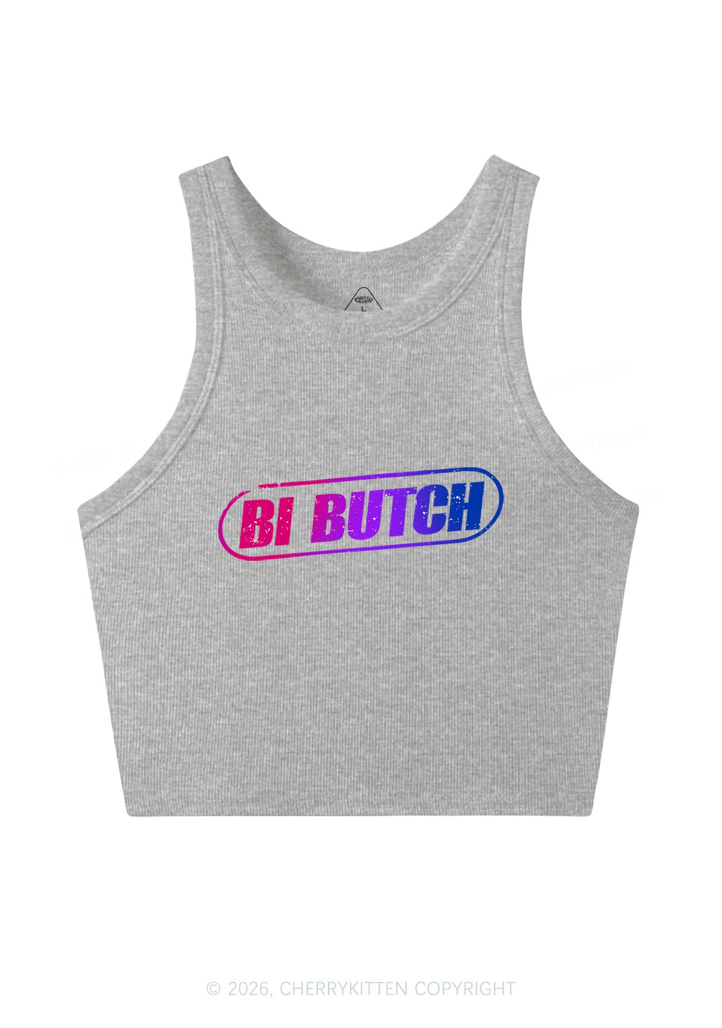 Bi Butch Pride Y2K Crop Tank Top Cherrykitten