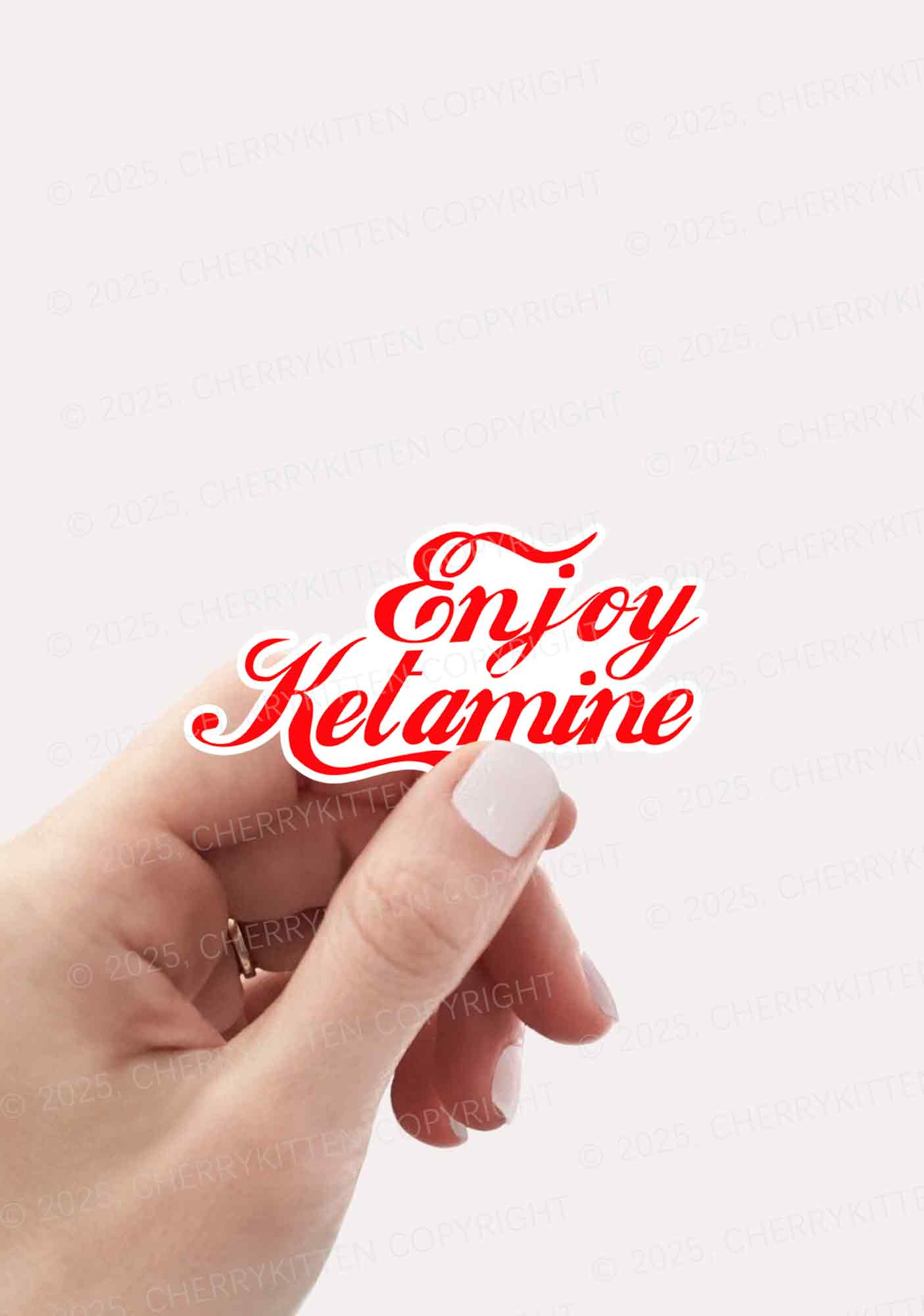 Enjoy Your K 1Pc Y2K Sticker Cherrykitten