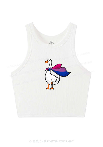 Bisexual Goose Pride Y2K Crop Tank Top Cherrykitten