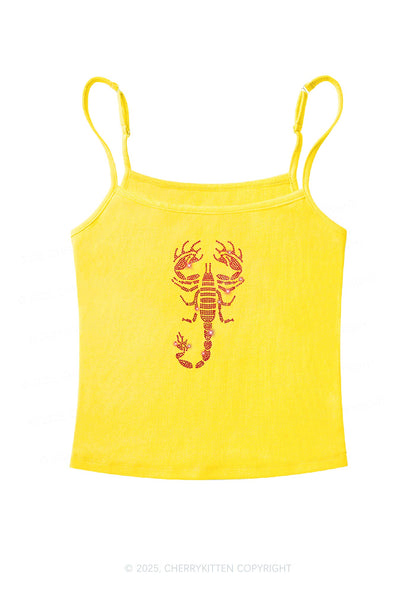 Rhinestone Red Scorpion Y2K Spaghetti Strap Cami Cherrykitten