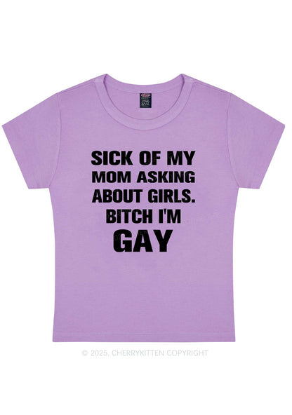 Bxxch Im Gay Pride Y2K Baby Tee Cherrykitten