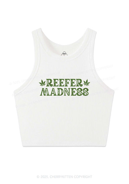 Green Madness Y2K Crop Tank Top Cherrykitten