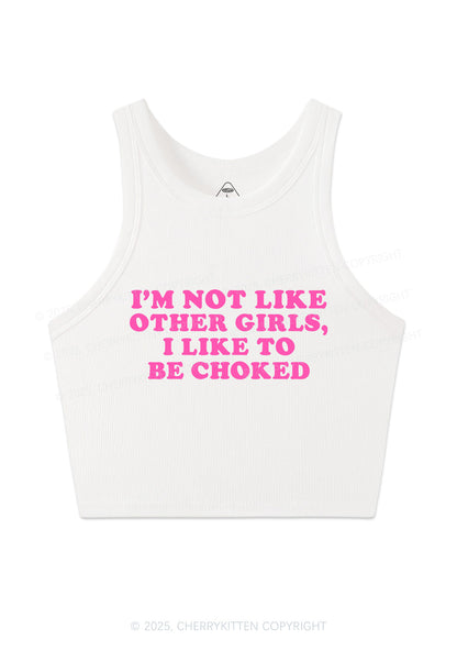 I Like To Be Choked Y2K Crop Tank Top Cherrykitten