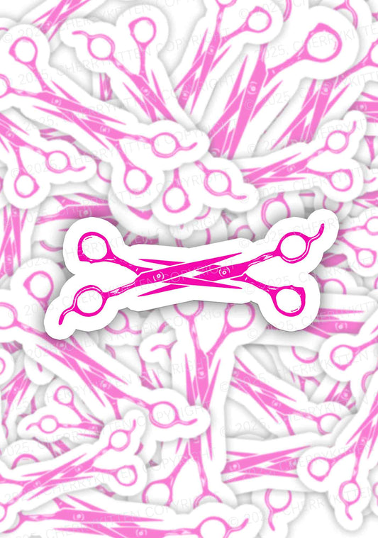 Pink Scissor Pride 1Pc Y2K Sticker Cherrykitten