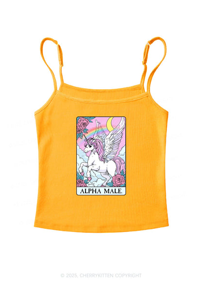 Rose Unicorn Alpha Male Y2K Spaghetti Strap Cami Cherrykitten