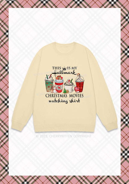 Christmas Movies Watching Shirt Y2K Sweatshirt Cherrykitten