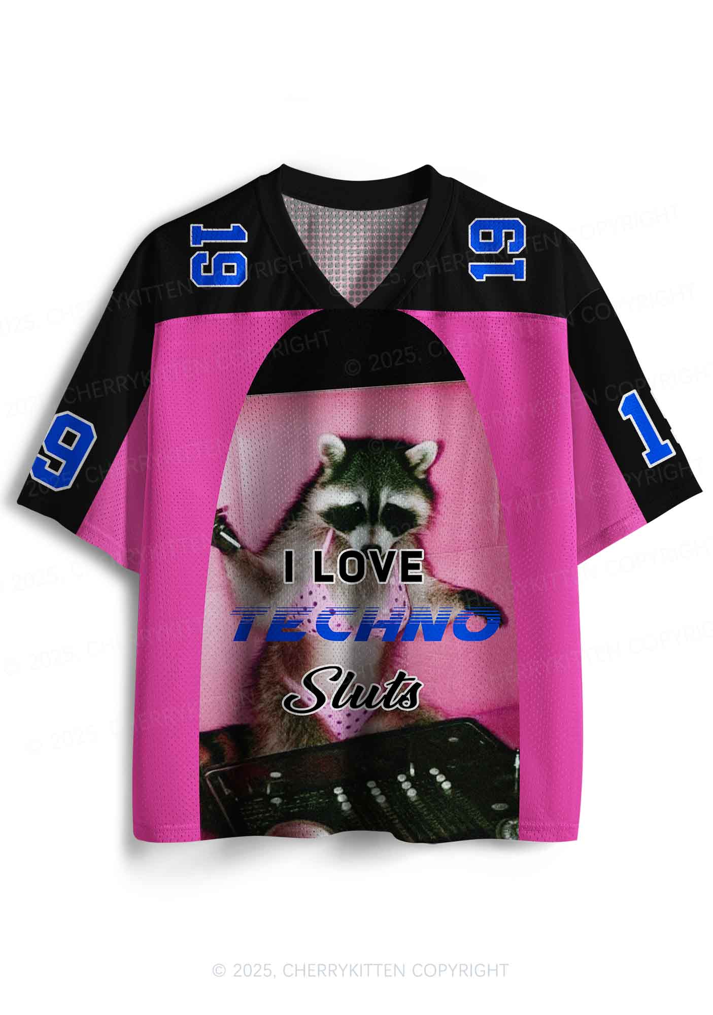 Custom I Love Techno Slxts Y2K Sport Jersey Shirts Cherrykitten