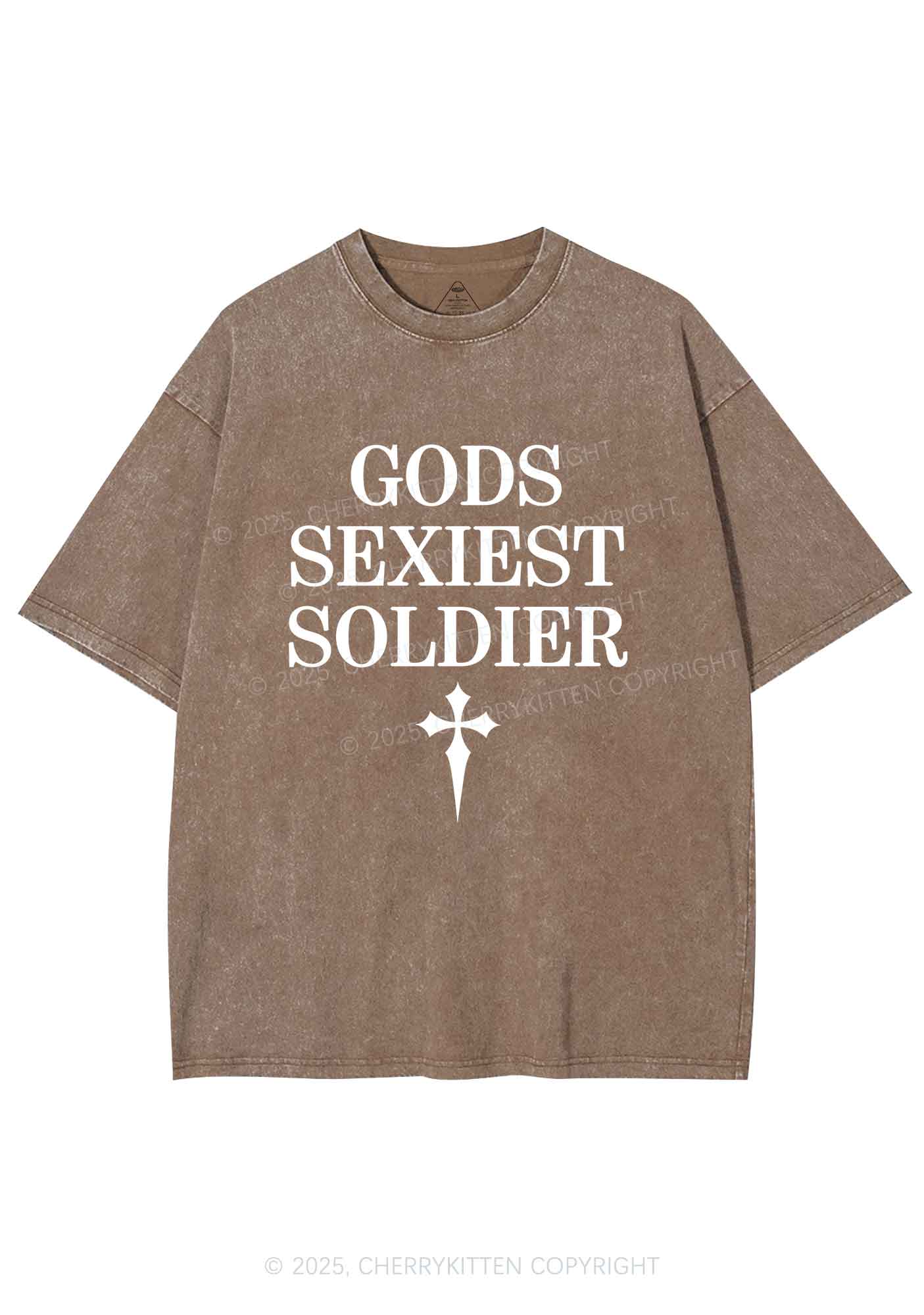 Gods Soldier Y2K Shirts Washed Tee Cherrykitten