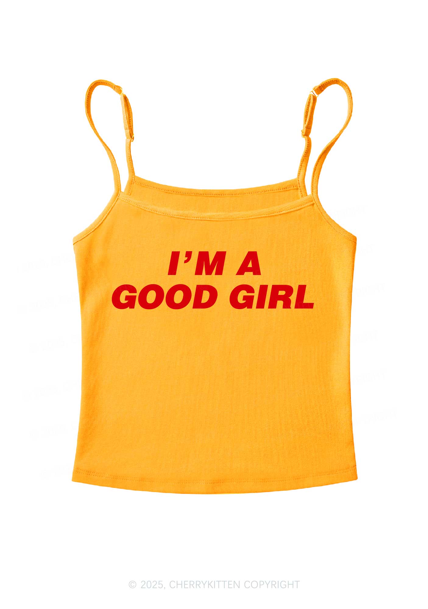 Im A Good Girl Y2K Spaghetti Strap Cami Cherrykitten