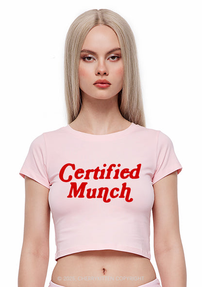 Certified Munch Y2K Baby Tee Cherrykitten