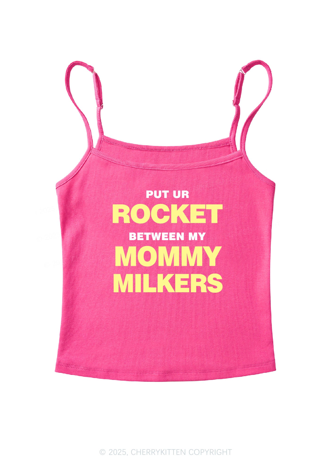 Rocket Mommy Milkers Y2K Spaghetti Strap Cami Cherrykitten