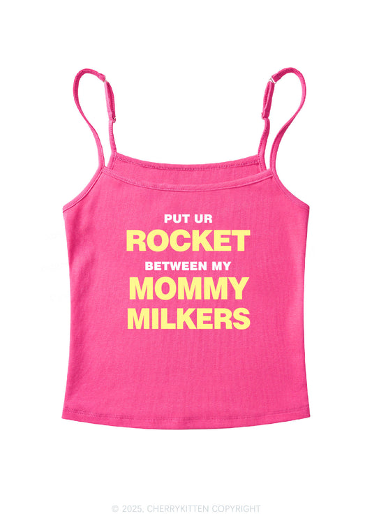 Rocket Mommy Milkers Y2K Spaghetti Strap Cami Cherrykitten