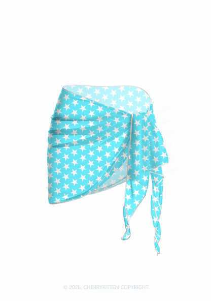 Mint Green Alpha Male Y2K Print Bikini Set Cherrykitten