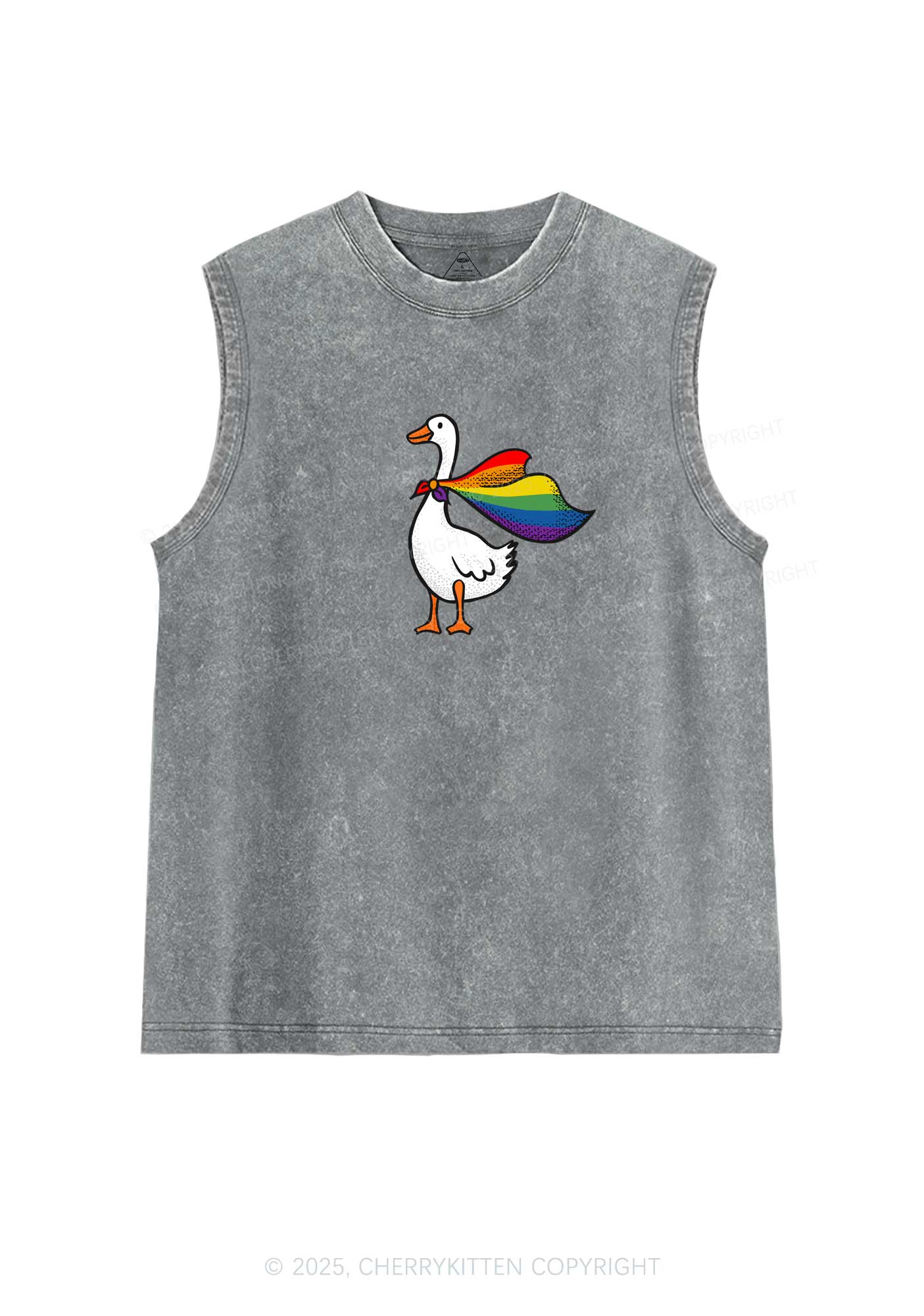 Pride Goose Y2K Washed Muscle Tank Cherrykitten