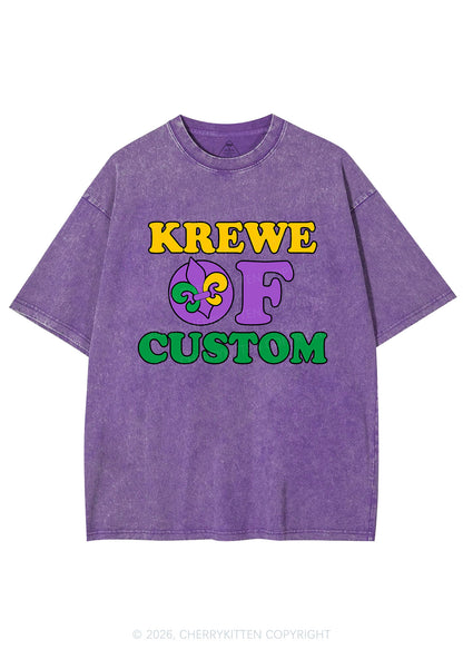 Krewe Of Custom Y2K Shirts Washed Tee Cherrykitten