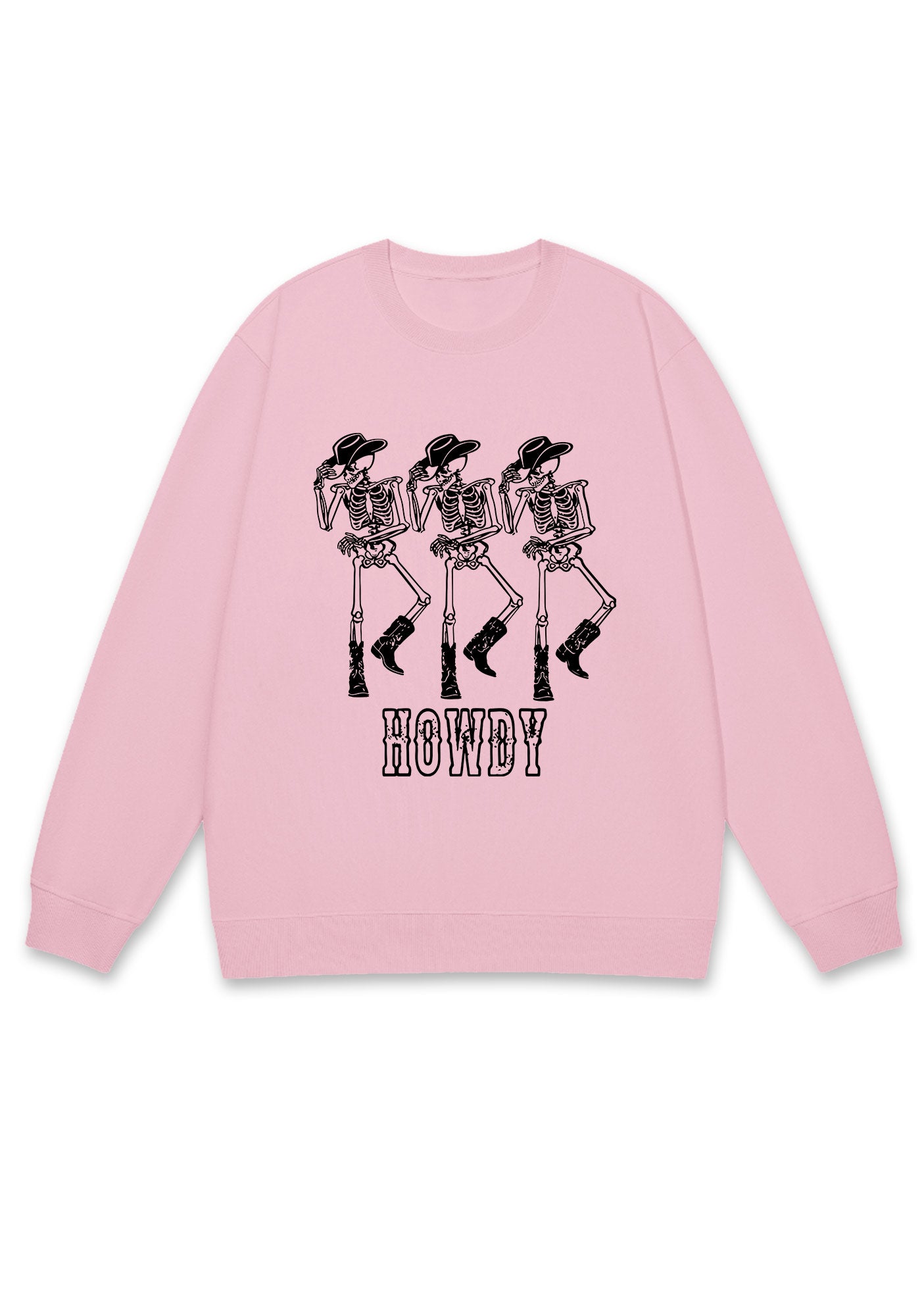 Halloween Howdy Dancing Skeletons Y2K Sweatshirt