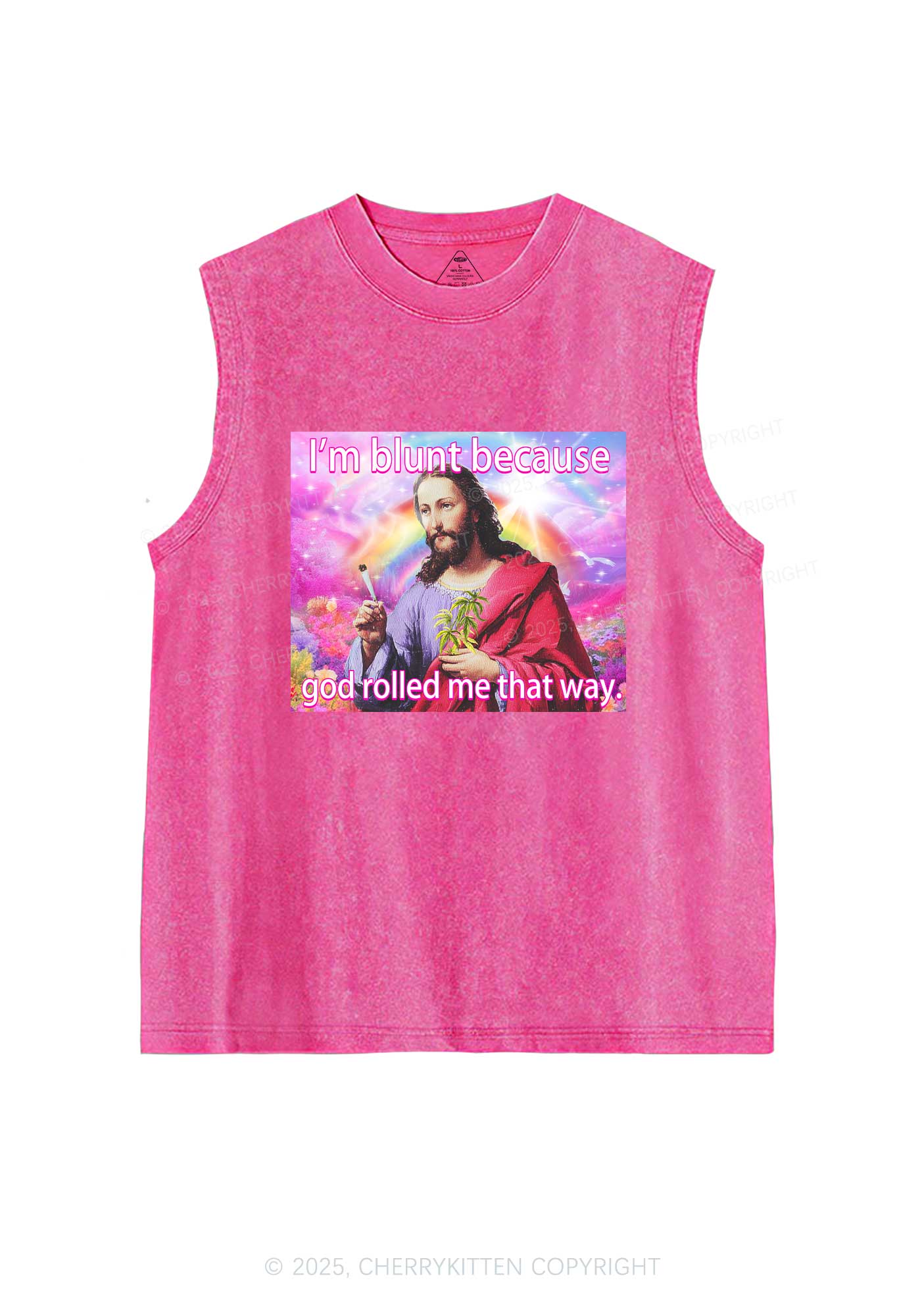 Im Blunt Y2K Washed Muscle Tank Cherrykitten
