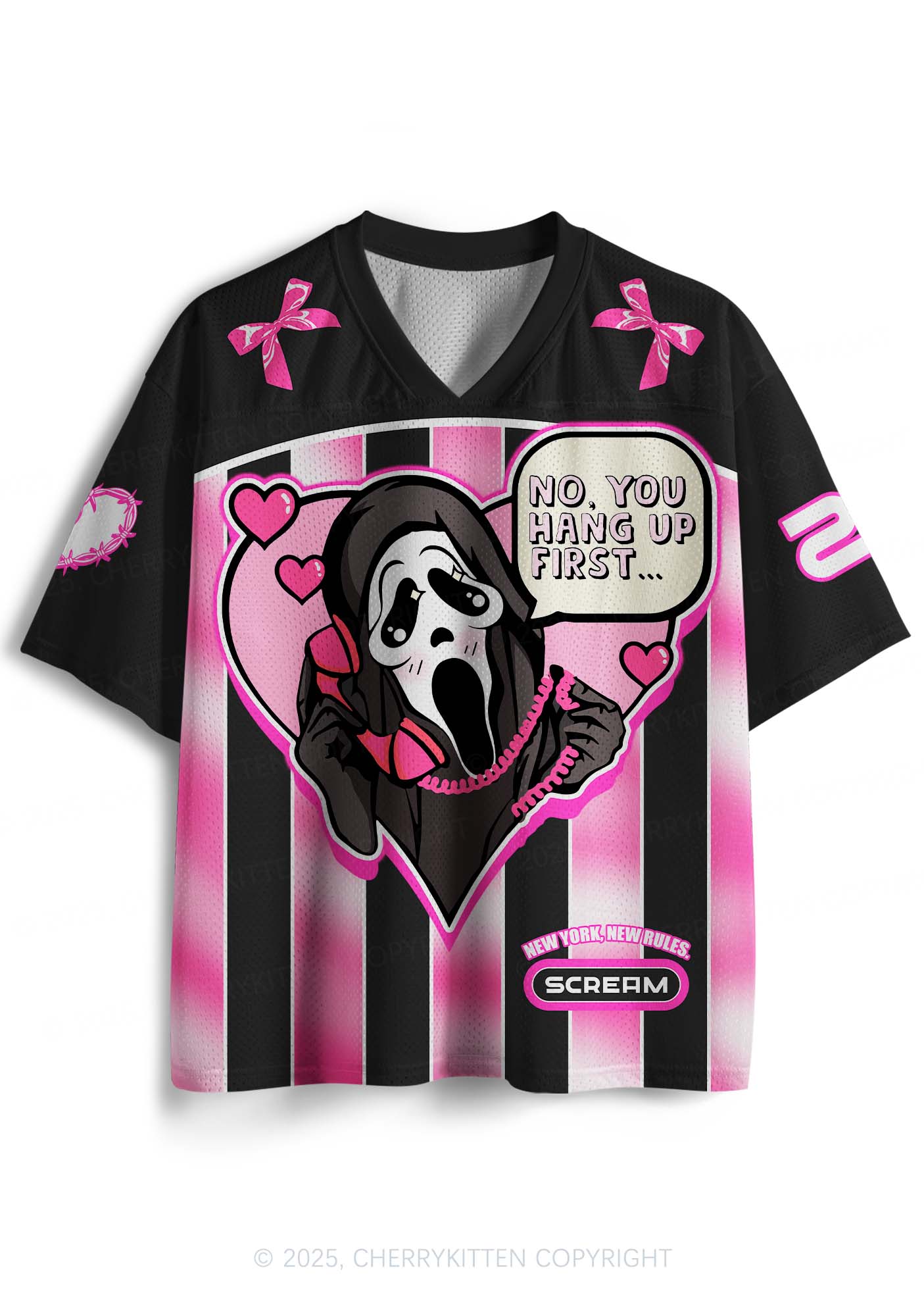 Custom Halloween Skeleton Heart Y2K Sport Jersey Shirts Cherrykitten