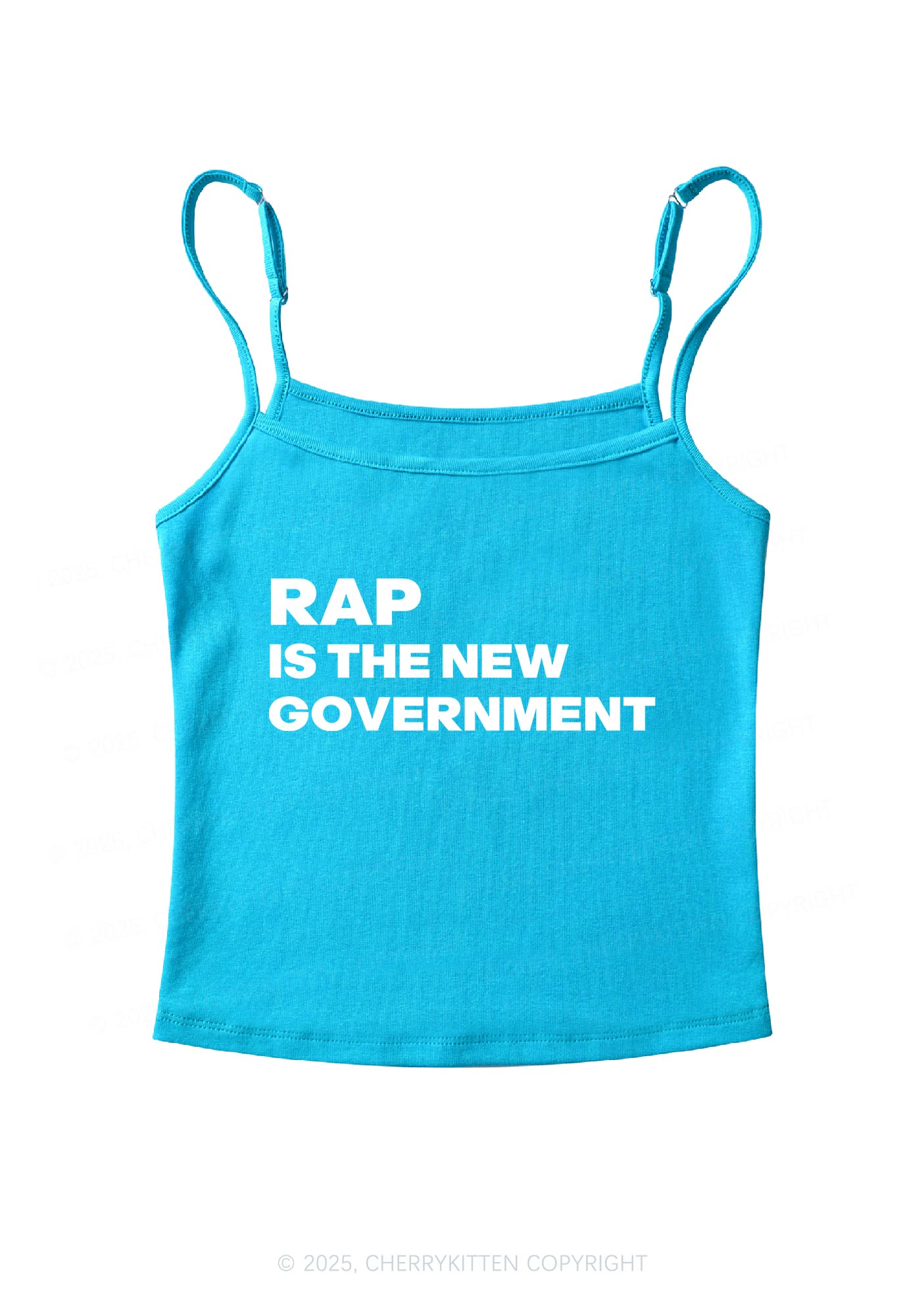 Rap Government Y2K Spaghetti Strap Cami Cherrykitten
