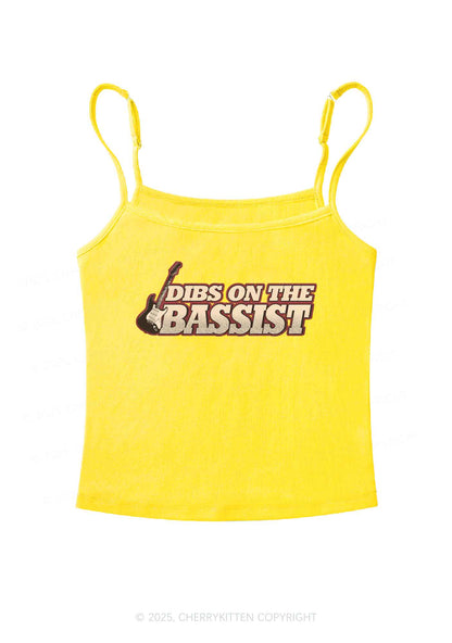 Dibs On The Bassist Y2K Spaghetti Strap Cami Cherrykitten