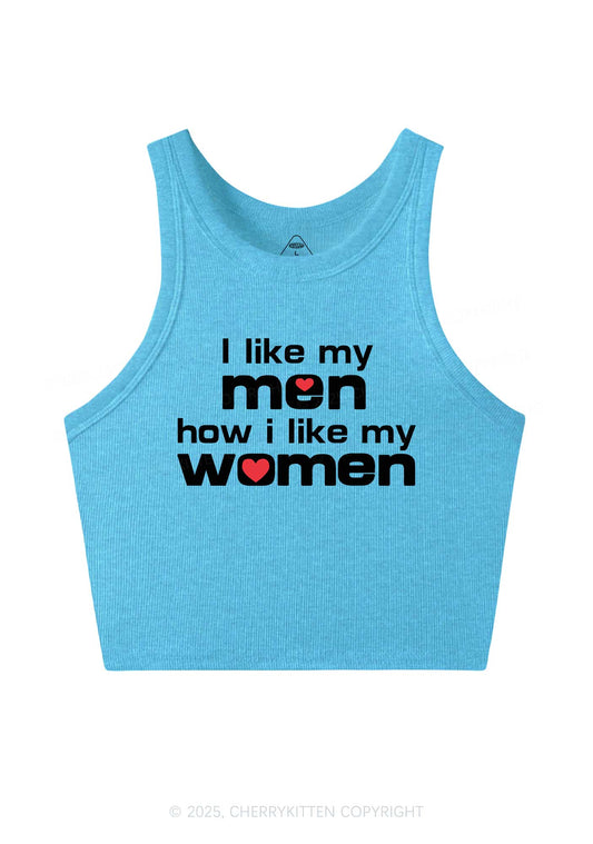 I Like My Men Pride Y2K Crop Tank Top Cherrykitten