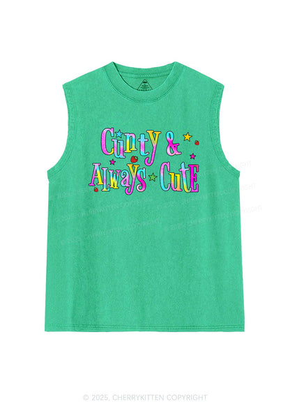 Cxxty Always Cute Y2K Washed Muscle Tank Cherrykitten