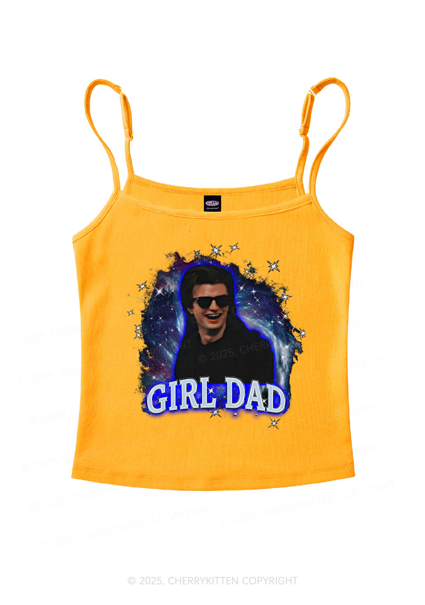 Girl Dad Starry Sky Y2K Spaghetti Strap Cami Cherrykitten