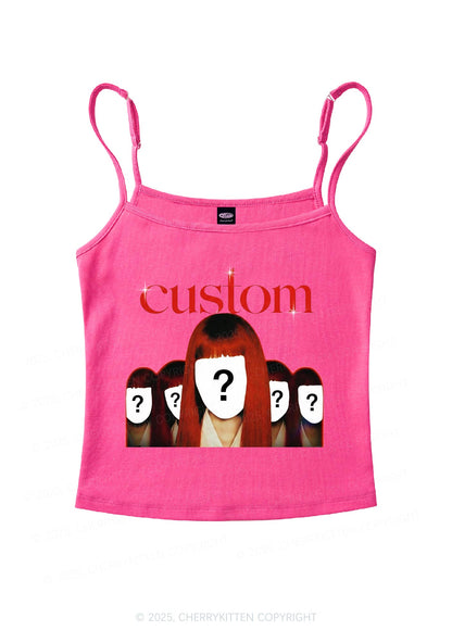 Custom Five Portraits Y2K Spaghetti Strap Cami Cherrykitten