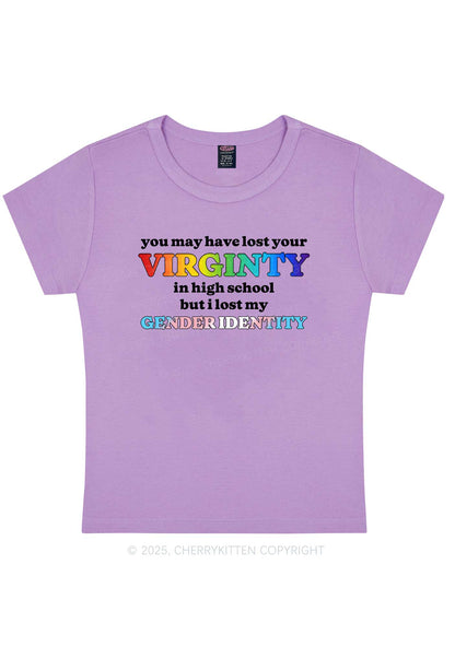 I Lost My Gender Identity Pride Y2K Baby Tee Cherrykitten