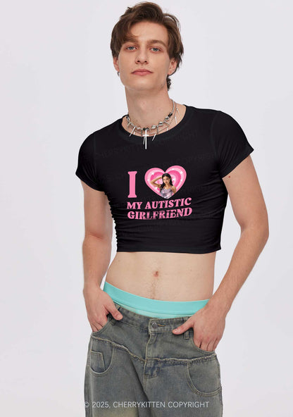 Custom My Autistic BF GF Y2K Valentine's Day Baby Tee Cherrykitten