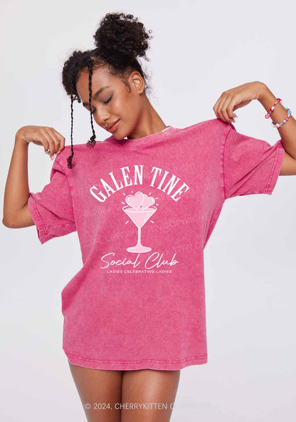 Galentine Social Club Y2K Valentine's Day Washed Tee Cherrykitten