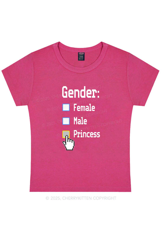 Gender Princess Pride Y2K Baby Tee Cherrykitten