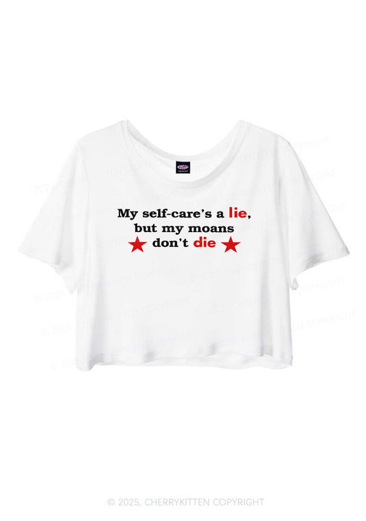 My Moans Dont Die Y2K Sheer Crop Tee Cherrykitten