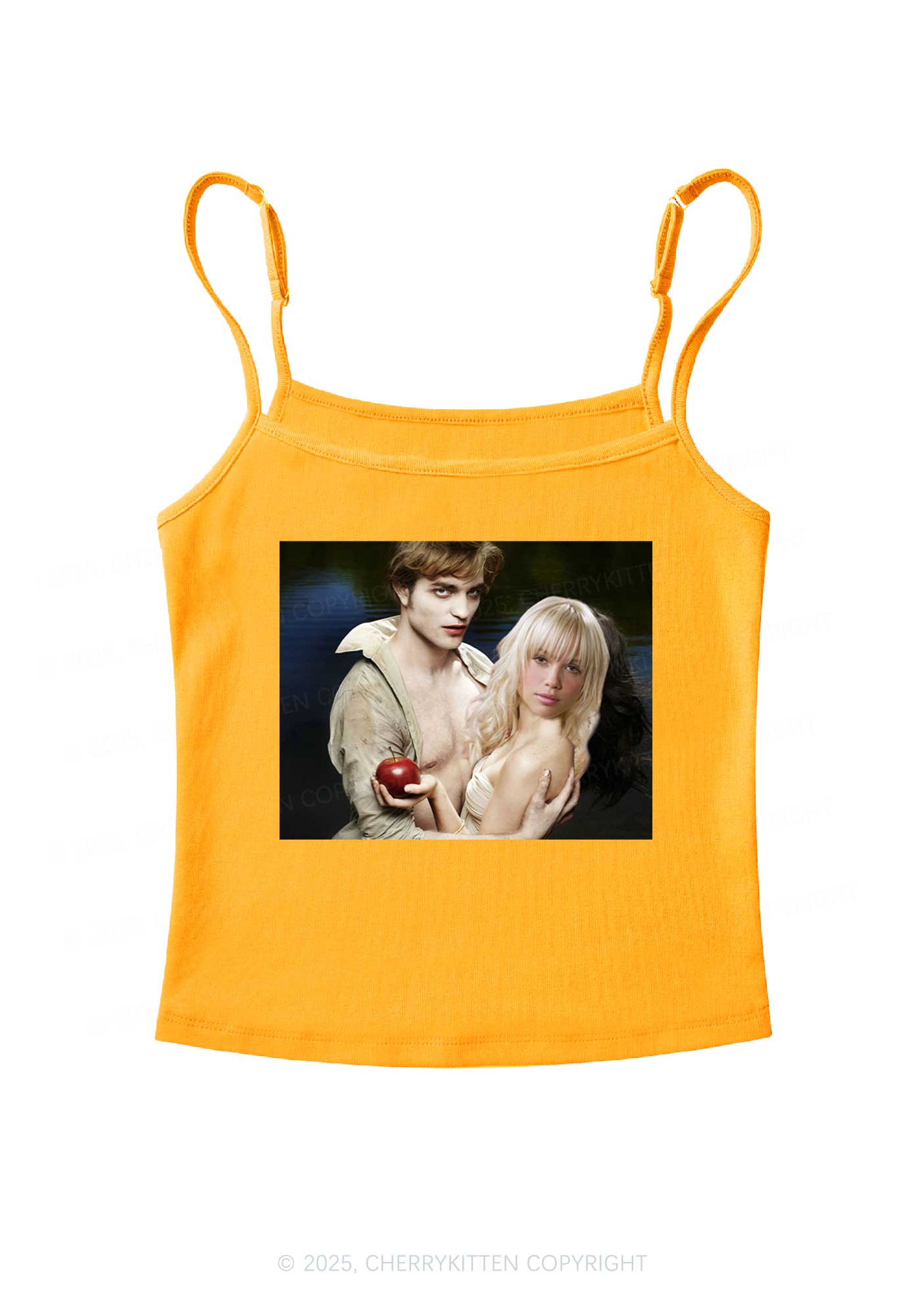 Custom Vampire Lover Photo Y2K Spaghetti Strap Cami Cherrykitten