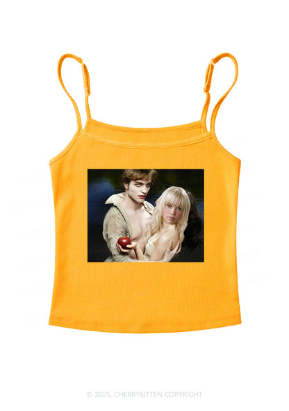 Custom Vampire Lover Photo Y2K Spaghetti Strap Cami Cherrykitten