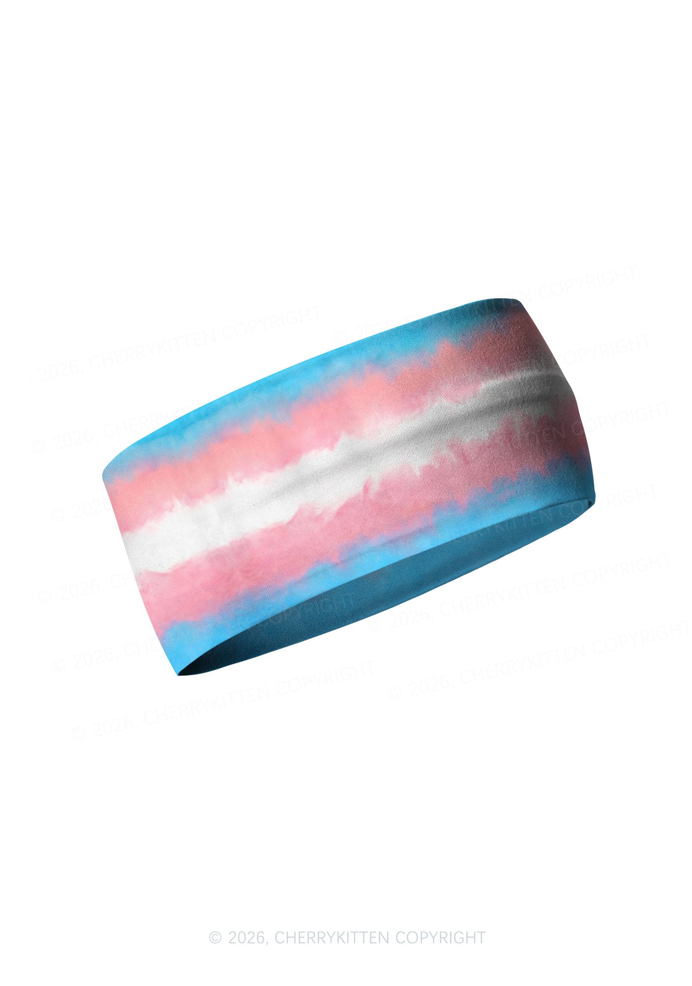 Transgender Flag Pride Y2K Print Headband Cherrykitten
